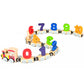 🚗 50 % RABATT! 🔥 Magnetischer Holzzug mit Zahlen & Buchstaben – Pädagogisches Lernspielzeug & Motorik-Puzzle für Kinder 🔤🚂