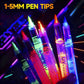 🎨 KÖP 2, FÅ 1 GRATIS! ✨ Set med UV-lysande Målningspennor – För Ansikte och Kropp, Vattentåliga & 10+ Färger 🌟🧒