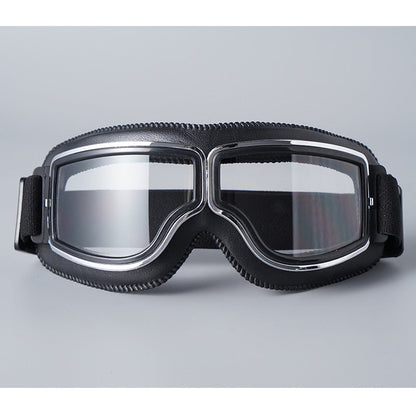 🔥50 % Rabatt🔥 Vintage Motorradbrille – UV-Schutz, antibeschlagend & verstellbarer Riemen – Sicherer Look für jede Fahrt 🌟
