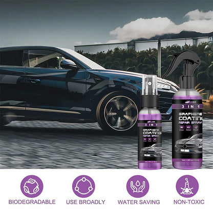 🚗 KÖP 2, FÅ 1 GRATIS! ✨ 3 i 1 Spray för Snabb Billackering – Högt Skydd, Anti-Rost & Återställer Glans 🔧