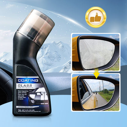 🚗 KÖP 1 FÅR 1 GRATIS! ✨ MIKROMOLEKYLÄR ANTI-DIMMBELÄGGNING - Skyddar Rutor och Speglar mot Imma och Frost, Lätt att Applicera, Långvarigt Skydd för Alla Väderförhållanden 🌫️🧽