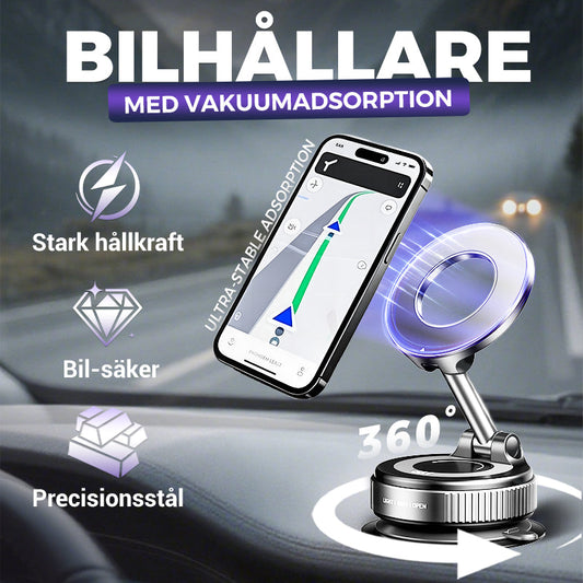 📱 KÖP 2 FÅ 1 GRATIS! 🚗 Telefonhållare med Vakuumadsorption för Bil – Stabil, 360° Justerbar & Perfekt För Alla Telefoner 🔄