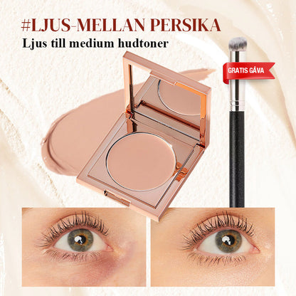 👁️ SISTA DAGEN - KÖP 1 FÅ 2! ✨ Korrigerande Concealer för Under Ögonen - Eliminerar Mörka Ringar & Fåror med Fuktighetsgivande Formula & Precisionsborste 🌟🖌️