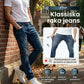 👖 50% RABATT! 🔥 Moderna Stretchjeans i Slim Fit – Vintage-tvättad, Bekväm Stretch & Perfekt För Vardagsbruk 💙