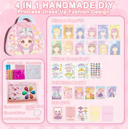 👑 SISTA DAGEN 50% RABATT! ✨ Fantasy 3-i-1 Prinsesspelset - Inkluderar Kronor, Trollspön & Smink för Oförglömlig Rollspelslek 🧚‍♀️✨