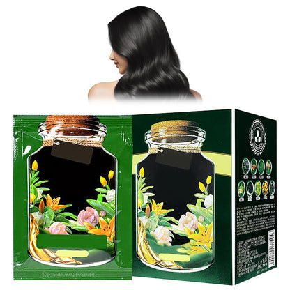 💇‍♀️ 50% RABATT! 🎉 3-i-1 Botanisk Hårfärgningskräm – Nårande, Ammoniakfri & Långvarig Glans 🌿📦