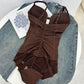 👙 50% RABATT! 💃 Shapewear-Bodysuit med Behå – Rynkad, Smalande & Justerbar Midja – Smid Passform & Komfort ✨