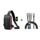 🎒 50% RABATT! 🔒 Sportaxelväska med USB-laddning – Stöldsäker, dolda fack & perfekt för pendling – Ladda mobilen när du går – praktisk & stilren 🚶‍♂️✨