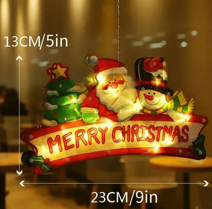 🎅 50% RABATT! 🎄 JULBELYSNING TILL FÖNSTER - 8 Ljuslägen & Fjärrkontroll, IP44 Vattentät för Inomhus- och Utomhusbruk 🏠✨