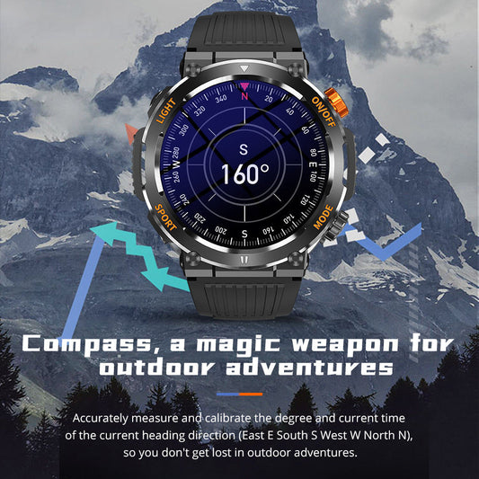 ⌚ 60% RABATT! 🏃 Sport- & Outdoor-Smartwatch – Vattenbeständig, Bluetooth-samtal & 100+ Sportlägen för Äventyr 🌲