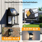 📢📢50% RABATT !!⏰Bewegungs-Sensor Solar-Wandleuchte in Wolfram-Design – automatisch, wetterfest & energieautark. Perfekte Sicherheitsbeleuchtung für Garten und Eingang. 🌞🔋