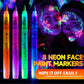 🎨 KÖP 2, FÅ 1 GRATIS! ✨ Set med UV-lysande Målningspennor – För Ansikte och Kropp, Vattentåliga & 10+ Färger 🌟🧒