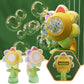 🌻 50% RABATT! 🫧 Solrosformad Bärbar Elektrisk Bubbeltillverkningsleksak – Automatiska Bubbel, Söt Design & Perfekt för Barn 🎈