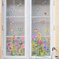 🌺 KAUFE 2, ERHALTE 1 GRATIS! ☀️ Färgglada Blombukett Fönsterdekal – UV-beständig, Selbstklebend & Rückstandsfrei entfernbar 💐