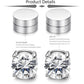 💎 50% RABATT! ✨ Magnetiska Örhängen i Zirkonia – Utan Piercingbehov, Bekväma & Perfekt För En Elegant Look Utan Smärta 🦷