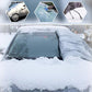 ⏳Time-Limited Special⏰ Verdickte magnetische Sonnenblende und Schneeabdeckung für die Autowindschutzscheibe, wasserdichte halbe Autoabdeckung mit reflektierenden Streifen🚗