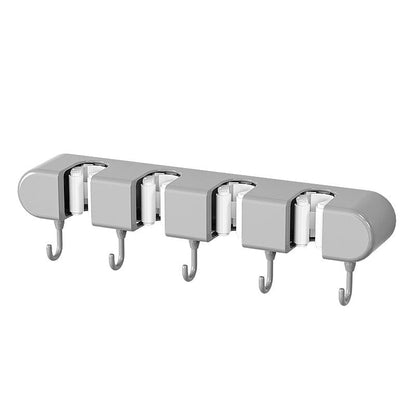 🧹 KÖP 2 FÅ 1 GRATIS! 🚪 Multifunktionell Mopphållare med Krok – Platsbesparande, Stark Självhäftning & Perfekt För Hemorganisation 🏠