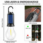 🔥Solar-Zeltbeleuchtung, USB-wiederaufladbare LED-Campinglaterne