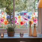🌺 KAUFE 2, ERHALTE 1 GRATIS! ☀️ Färgglada Blombukett Fönsterdekal – UV-beständig, Selbstklebend & Rückstandsfrei entfernbar 💐