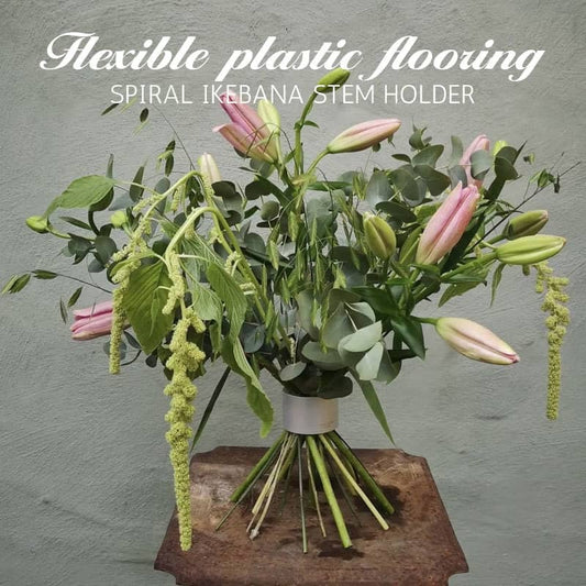 🌸 50% RABATT! 🌿 Spiral Ikebana Blomsterstöd – Hållbara Röda Metallstavar, Flexibel Design & Perfekt För Kreativ Blomsterarrangemang ✨