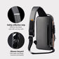 🎒 50% RABATT! 🔒 Sportaxelväska med USB-laddning – Stöldsäker, dolda fack & perfekt för pendling – Ladda mobilen när du går – praktisk & stilren 🚶‍♂️✨