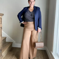 🔥 50% RABATT! 💫 PLUS SIZE BYXOR DAM - Hög Midja & Vida Ben, Mjuk Stretch för Optimal Komfort, Perfekt för Jobb och Fritid 🌿