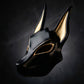 🎭 50% RABATT! ✨ Egyptisk Anubis-mask – Handmålad Schakalmask i Konstgjord Bladguld, Perfekt För Cosplay & Lyxig Väggdekoration 🏺