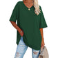 👚 50% RABATT NU! 🌿 Damernas casual V-ringad T-shirt – Mjuk bomullsblandning & flödande fåll – Luftig vardagsfavorit – perfekt för varma dagar eller avslappnad stil 🍃