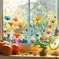 🌺 KAUFE 2, ERHALTE 1 GRATIS! ☀️ Färgglada Blombukett Fönsterdekal – UV-beständig, Selbstklebend & Rückstandsfrei entfernbar 💐