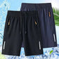 🩳 50% RABATT! 🔥 Herrars elastiska sommarshorts – Andningsbara, dragkedjefickor & stretchig passform – Perfekta för sport, resa eller varma dagar – bekväma och praktiska ☀️