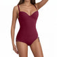 👙 50% RABATT! 💃 Shapewear-Bodysuit med Behå – Rynkad, Smalande & Justerbar Midja – Smid Passform & Komfort ✨