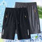 🩳 50% RABATT! 🔥 Herrars elastiska sommarshorts – Andningsbara, dragkedjefickor & stretchig passform – Perfekta för sport, resa eller varma dagar – bekväma och praktiska ☀️