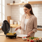 🍳 50% RABATT! 🔥 Multifunktionell elektrisk non-stick-frukostgrill – Perfekt för pannkakor, ägg & bacon – Snabb uppvärmning, lätt att rengöra – idealisk för hemmabruk & camping ⛺✨