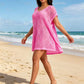 👙 50% RABATT! 🏖️ Dam genombruten strandöverdrag rund hals – Virkmönster & snabbtorkande – Perfekt för pool, beach eller sommarfest – sval och stilren ✨