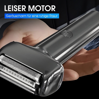 Effizienter Wiederaufladbarer Folienrasierer für Herren – 60 Min Akku, IPX6 Waschbar & Flüsterleise für empfindliche Haut 🧔⚡