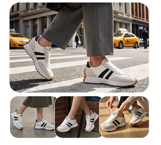👟 50% RABATT! 💥 Låga Casualskor för Damer – 4 cm Plattform, Retrodesign & Halksäker Sula För En Stilren Look 👣