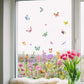 🌺 KAUFE 2, ERHALTE 1 GRATIS! ☀️ Färgglada Blombukett Fönsterdekal – UV-beständig, Selbstklebend & Rückstandsfrei entfernbar 💐