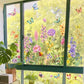 🌺 KAUFE 2, ERHALTE 1 GRATIS! ☀️ Färgglada Blombukett Fönsterdekal – UV-beständig, Selbstklebend & Rückstandsfrei entfernbar 💐