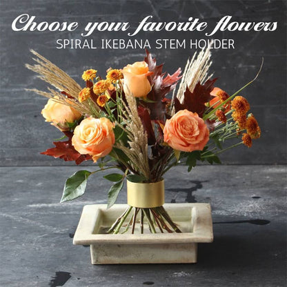 🌸 50% RABATT! 🌿 Spiral Ikebana Blomsterstöd – Hållbara Röda Metallstavar, Flexibel Design & Perfekt För Kreativ Blomsterarrangemang ✨