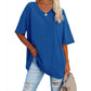 👚 50% RABATT NU! 🌿 Damernas casual V-ringad T-shirt – Mjuk bomullsblandning & flödande fåll – Luftig vardagsfavorit – perfekt för varma dagar eller avslappnad stil 🍃