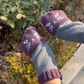 ⚡ Julrea 50% Rabatt! 🎉 Varma & Mysiga Stickade Fingerlösa Handskar – Sött Kattmönster för Kvinnor 🧤🐱📦