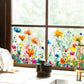 🌺 KAUFE 2, ERHALTE 1 GRATIS! ☀️ Färgglada Blombukett Fönsterdekal – UV-beständig, Selbstklebend & Rückstandsfrei entfernbar 💐