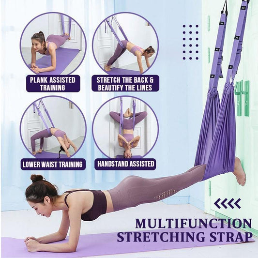 🧘‍♀️ 50% RABATT! 🎉 Förbättrat Yogastretchband – Förbättrat Grepp, Stark Elasticitet & Bärbar 📦