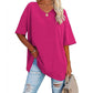 👚 50% RABATT NU! 🌿 Damernas casual V-ringad T-shirt – Mjuk bomullsblandning & flödande fåll – Luftig vardagsfavorit – perfekt för varma dagar eller avslappnad stil 🍃