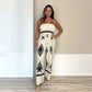👗 50% RABATT! 💃 Ärmlös Jumpsuit med Vida Ben och Halter för Kvinnor – Elegant Design, Mjukt Tyg & Perfekt För En Trendig Sommarkväll 🌸