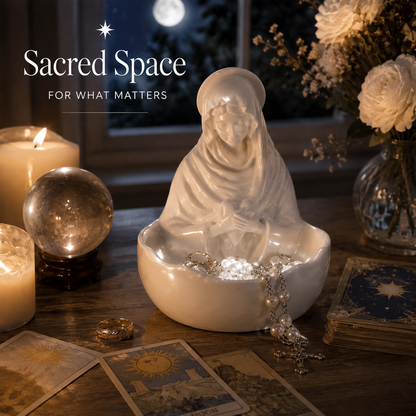 🏺 50% RABATT! 🎁 Madonnaskål – För dina skatter & din frid – Handgjord, dekorativ & symbolisk – perfekt som förvaringsskål eller för att skapa en harmonisk atmosfär i hemmet ✨🕊️