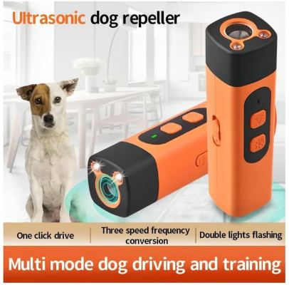🐕 KÖP 3, FÅ 1 GRATIS! 🔇 Ultrasonic Anti-Bark Device – Humant & Ofarligt, Enknapps-Korrektion för Hundar, Tyst & Portabelt ✅