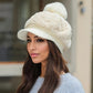🧣 50% RABATT! 🎁 Vinterhatt för Dam med Kort Brätte – Mjuk, Varm & Stilren Design för Kallt Väder ❄️👒📦