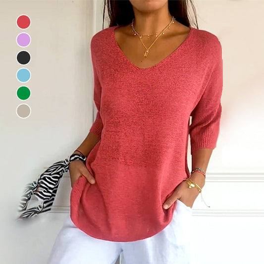 👚 60% RABATT! ✨ Minimalistisk Stickad Topp 2026 – Mjukt Material, Enkel Design & Perfekt för Vardagslook ☕