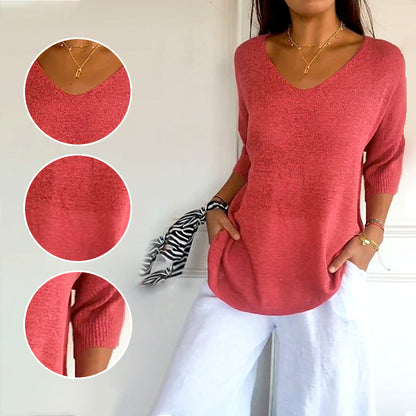 👚 60% RABATT! ✨ Minimalistisk Stickad Topp 2026 – Mjukt Material, Enkel Design & Perfekt för Vardagslook ☕